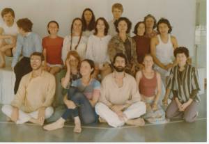 Several of my  teachers at the Iyengar Yoga Institute in San Francisco are in this photograph, including Judith Hanson Lasater, Melinda Perlee, and Toni Montez.